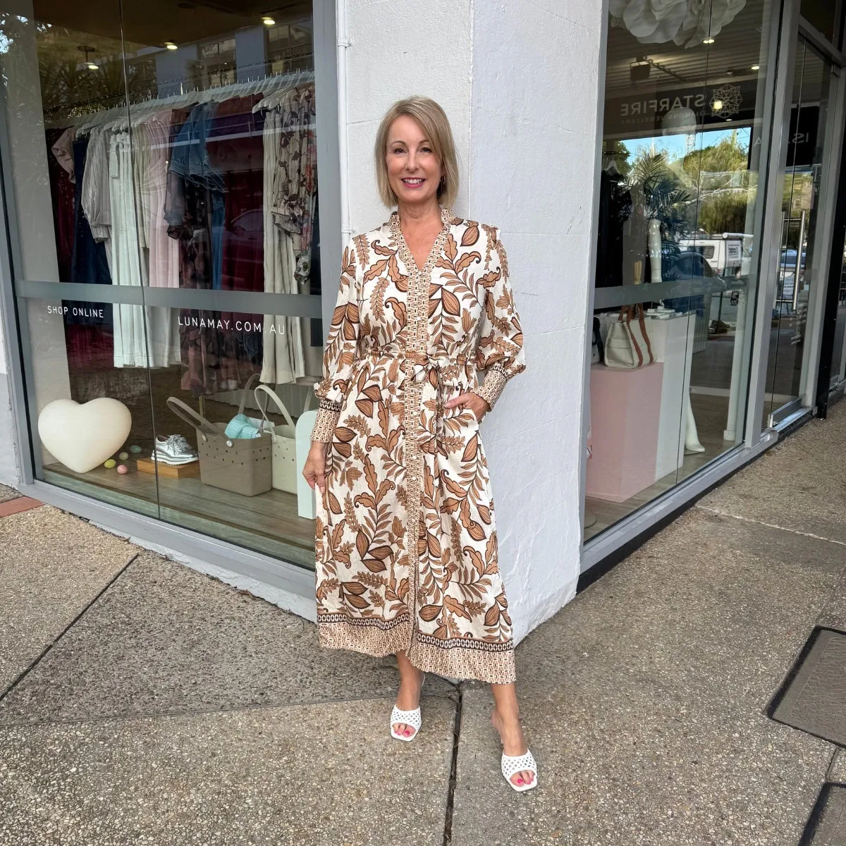 Acacia Shirt Dress (Brown)