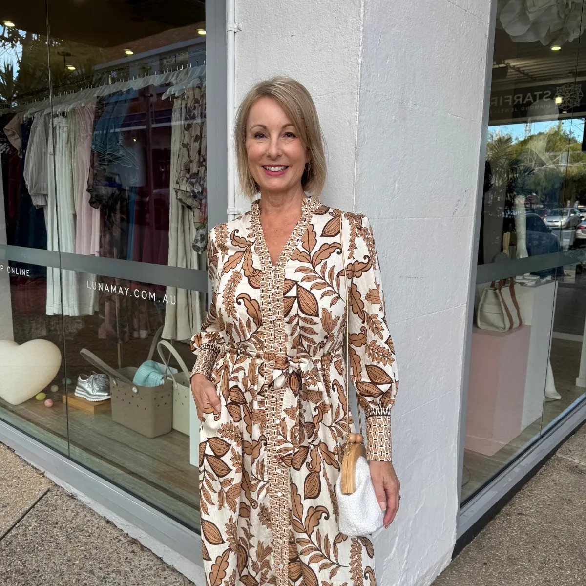 Acacia Shirt Dress (Brown)