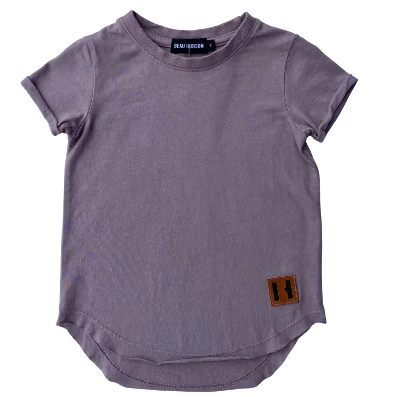 Beau Hudson - Kids Raw Edge Tee - Vintage Plum