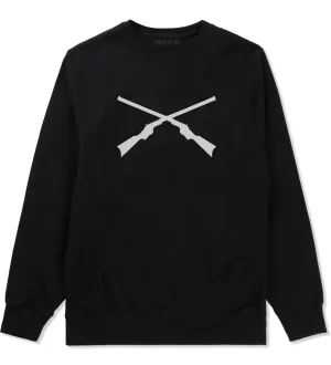 Civil War Guns Crossed Mens Crewneck Sweatshirt