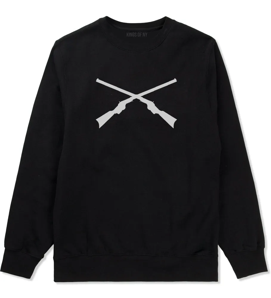 Civil War Guns Crossed Mens Crewneck Sweatshirt