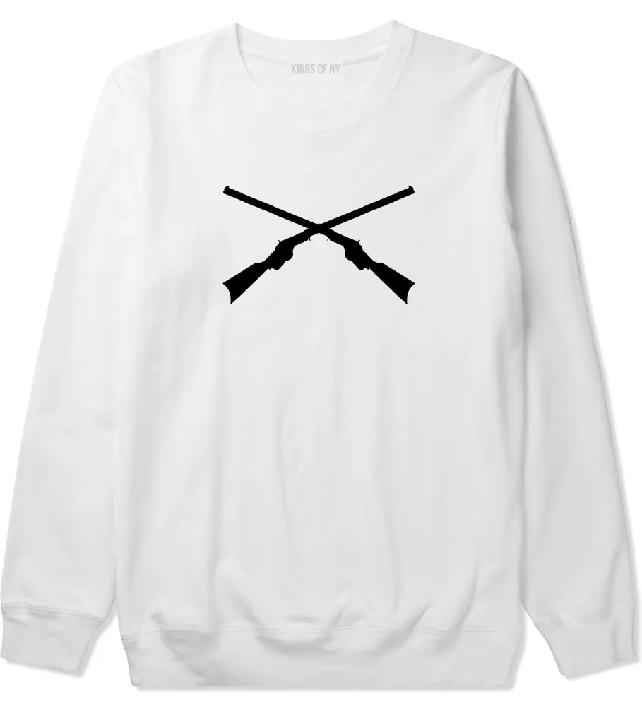Civil War Guns Crossed Mens Crewneck Sweatshirt