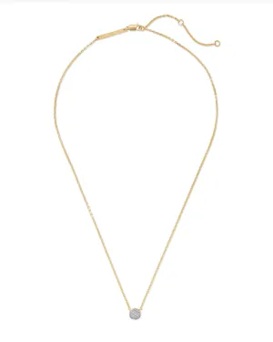 Davie Pave Pendant Necklace in 18k Gold Diamond