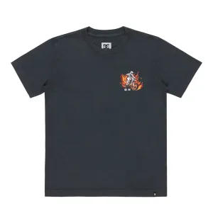 DC Kid'sLeading The Pack Short Sleeves T-Shirt (8-16) Black Acid ADBZT03307-BAC