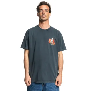 DC Men's Leading The Pack T-Shirt Black Acid ADYZT05465_BAC