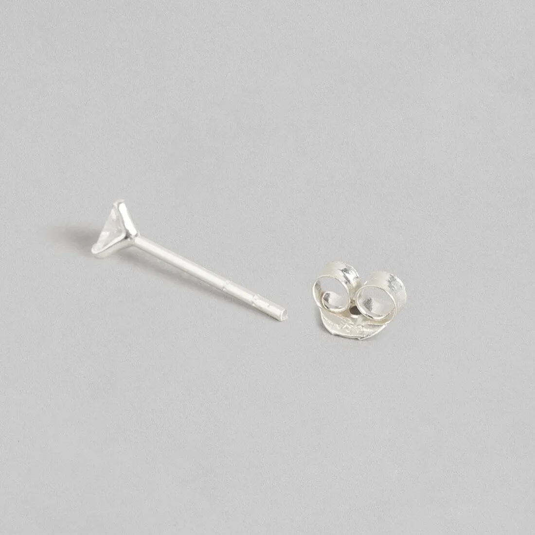 Edgy Triangle 925 Silver Earrings