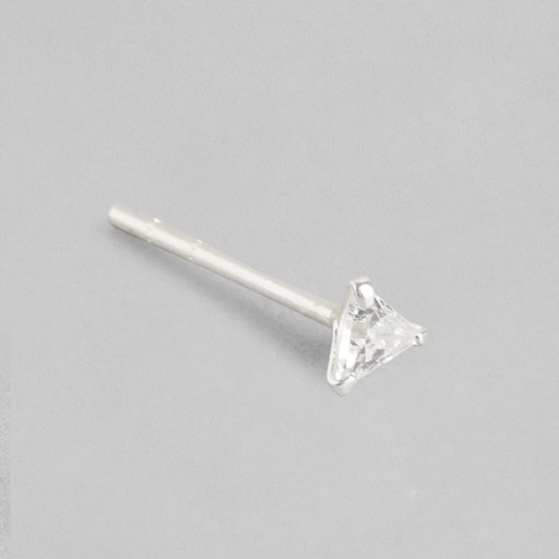 Edgy Triangle 925 Silver Earrings