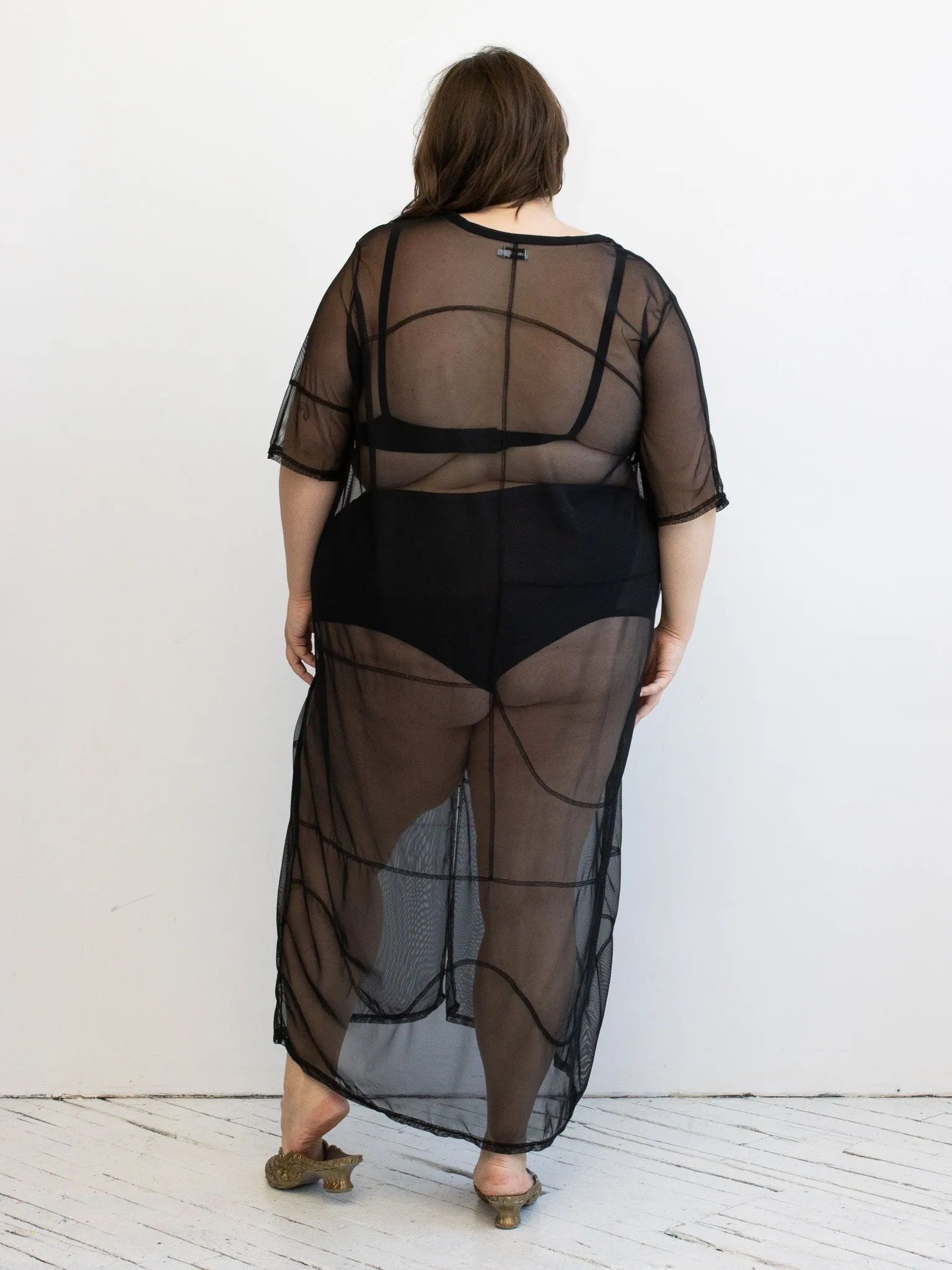 Elyse on Mars - Sheer Panel Dress
