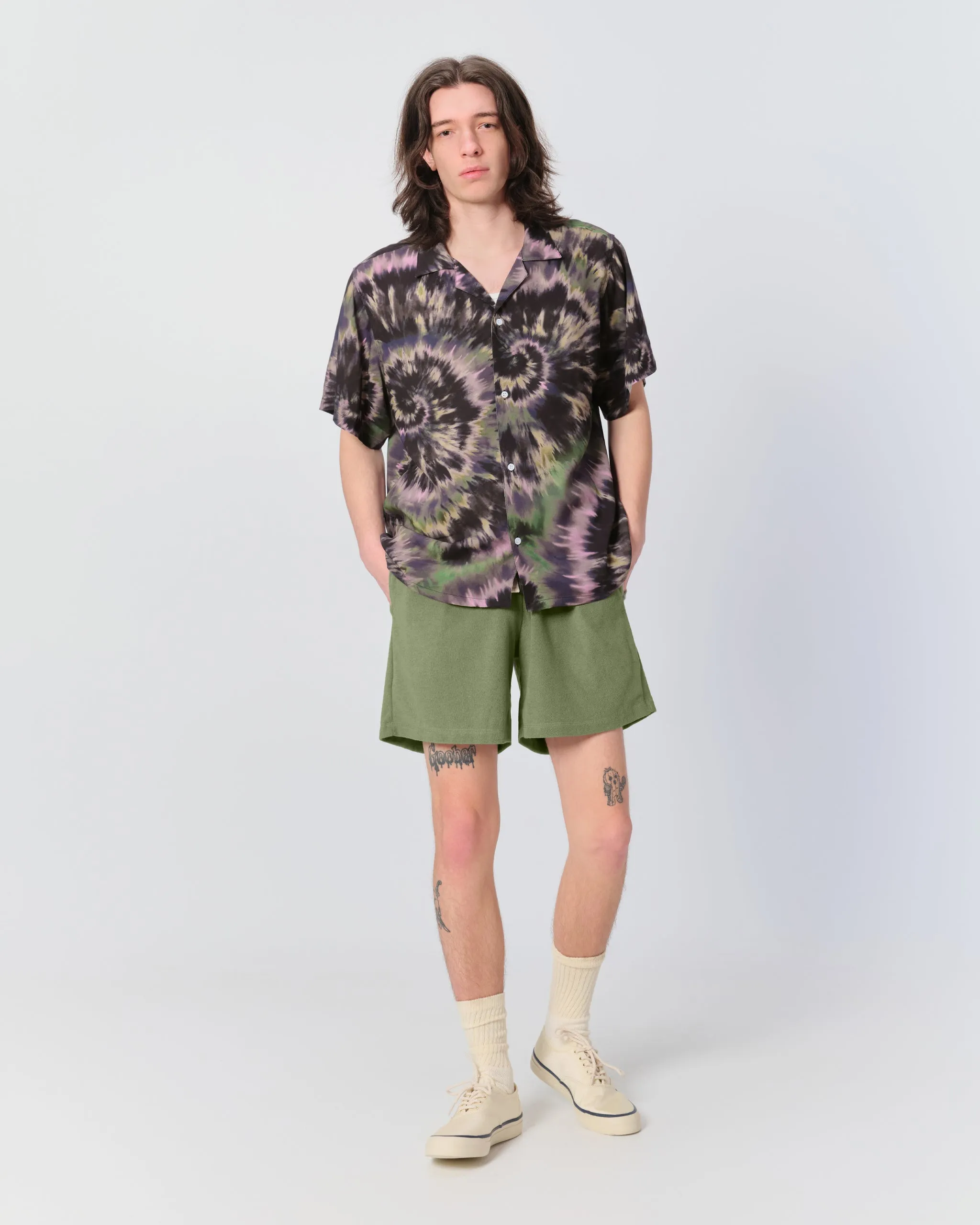 Fig Swirl Camp Shirt
