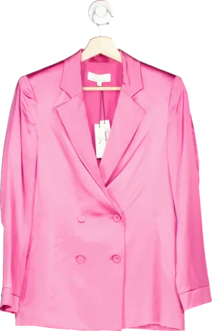 Fleur du Mal Pink Silk Blazer Size SZ2 UK XS/S