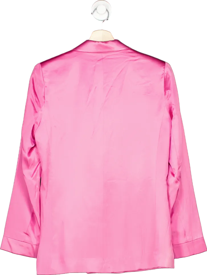 Fleur du Mal Pink Silk Blazer Size SZ2 UK XS/S