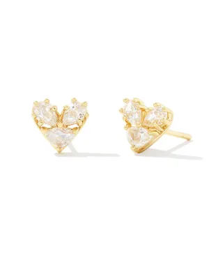 Katy Heart Stud Earrings