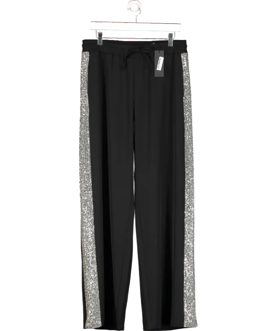 LAW & CO Tempest Pant - Black With Silver Sequin Uk 14-16 UK L