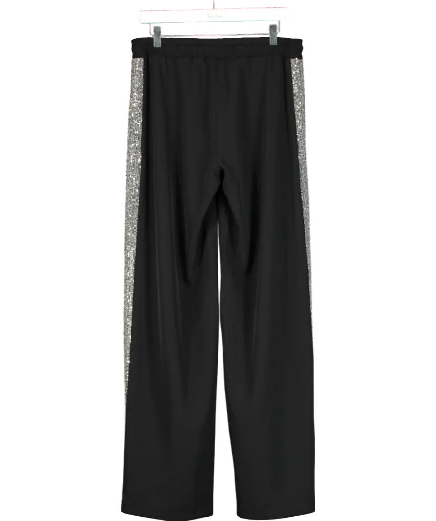 LAW & CO Tempest Pant - Black With Silver Sequin Uk 14-16 UK L
