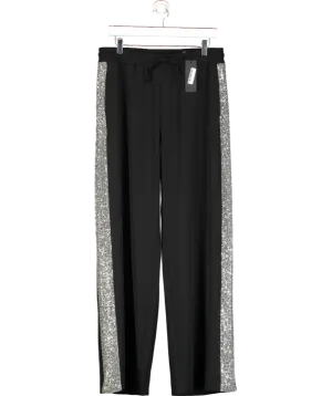LAW & CO Tempest Pant - Black With Silver Sequin Uk 14-16 UK L