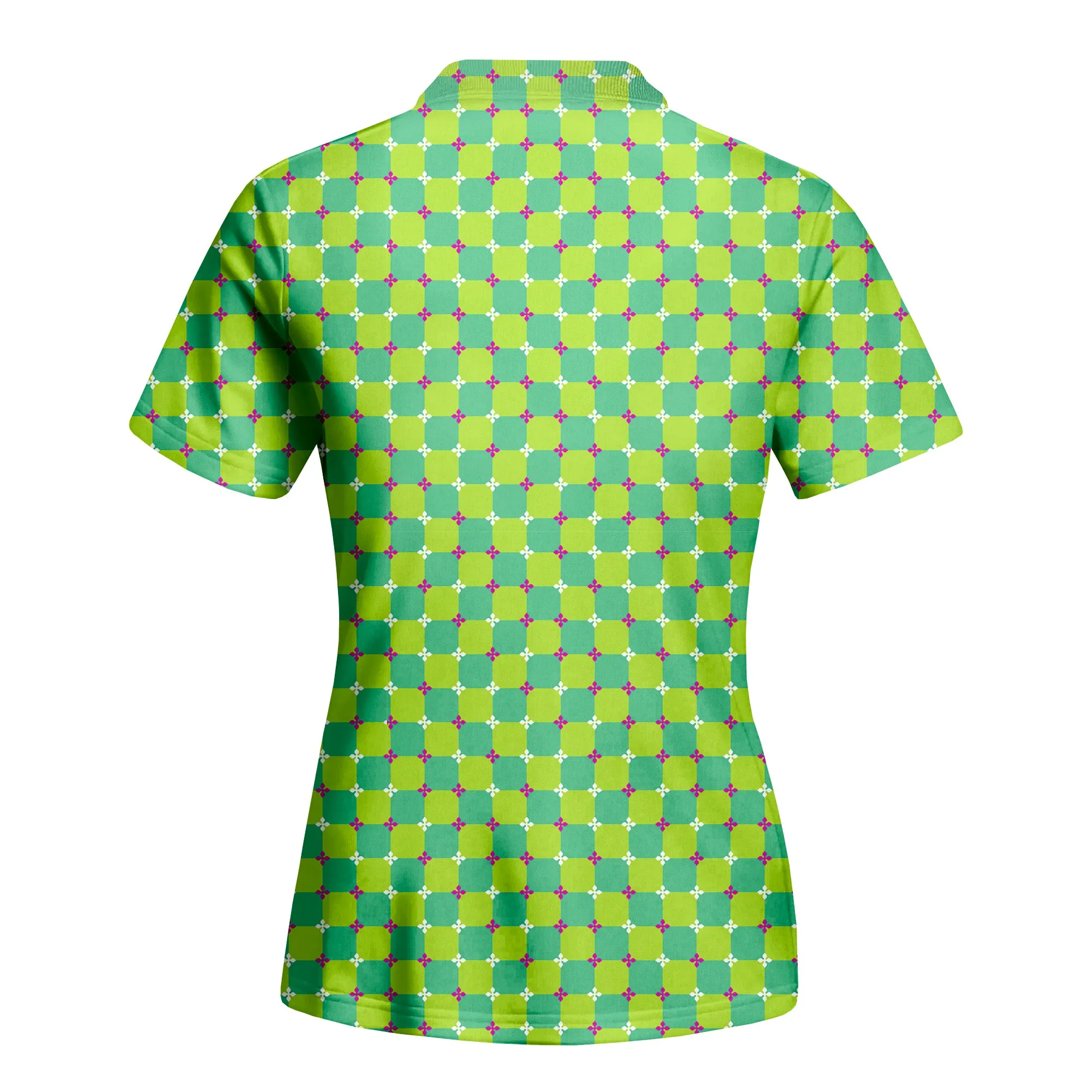 Lime Lattice - Girls' Polo