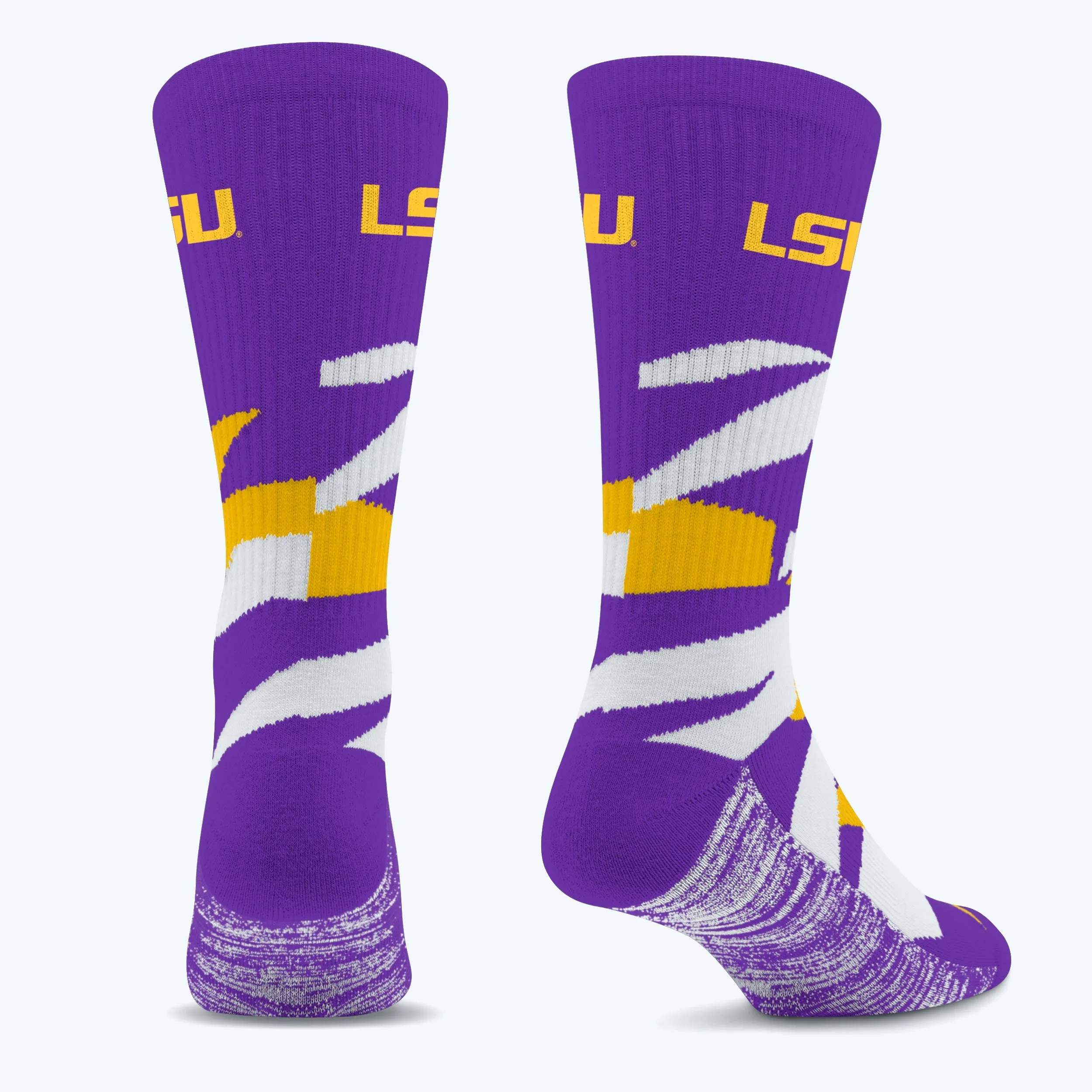LSU Tigers Breakout Premium Crew Socks