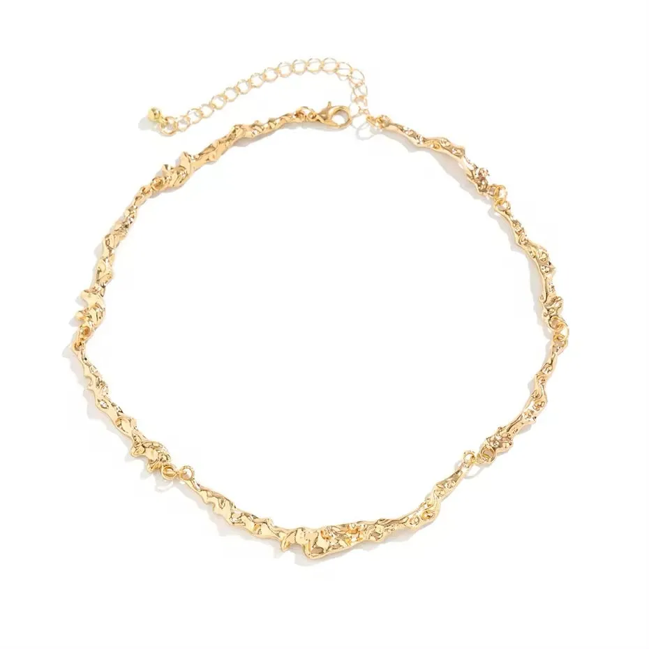 Luxury Elegant Irregular Bone Chain Necklace