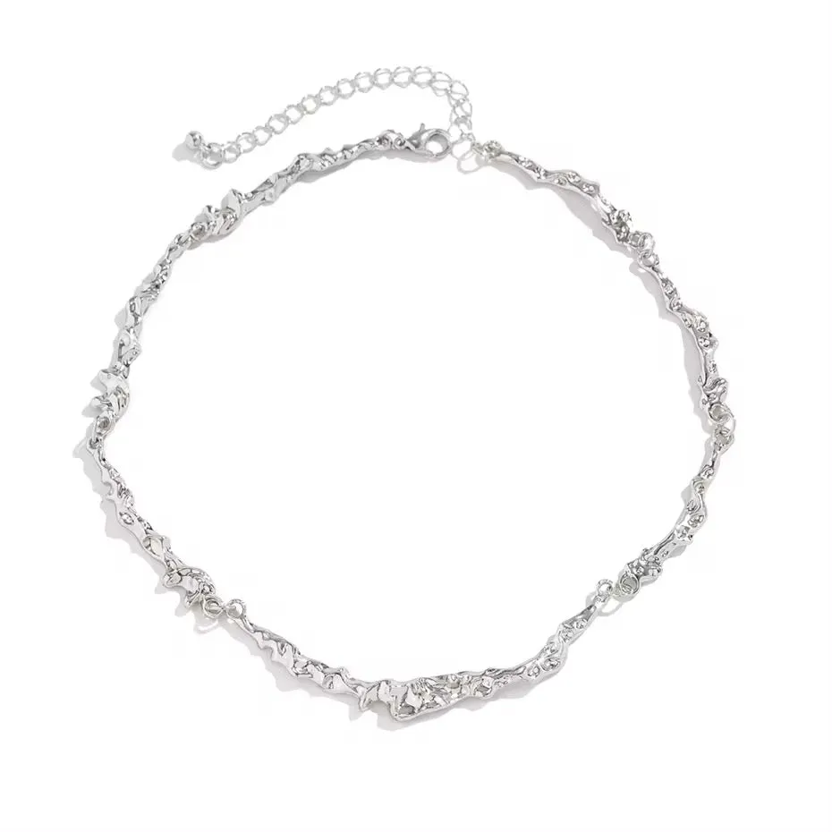 Luxury Elegant Irregular Bone Chain Necklace