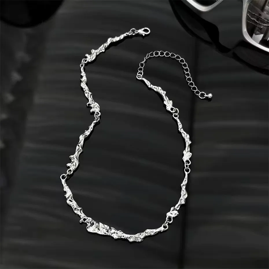 Luxury Elegant Irregular Bone Chain Necklace