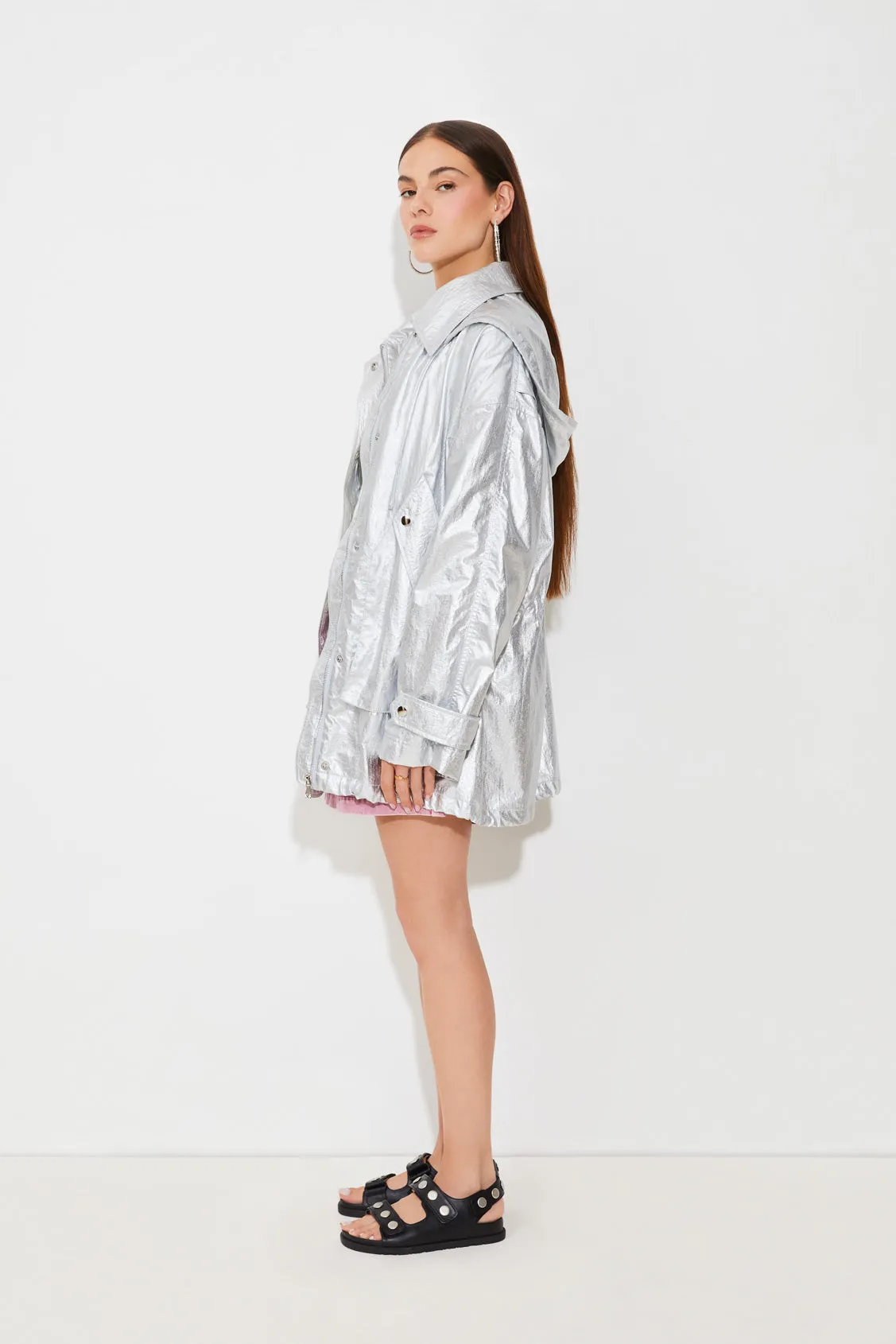 Manteau parka avec effet métallisé Elliot