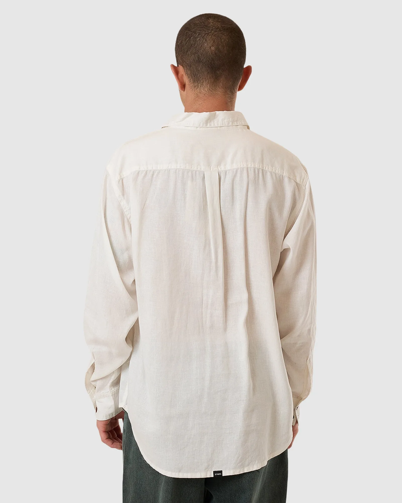 MENS HEMP MINIMAL THRILLS OVERSIZE SHIRT