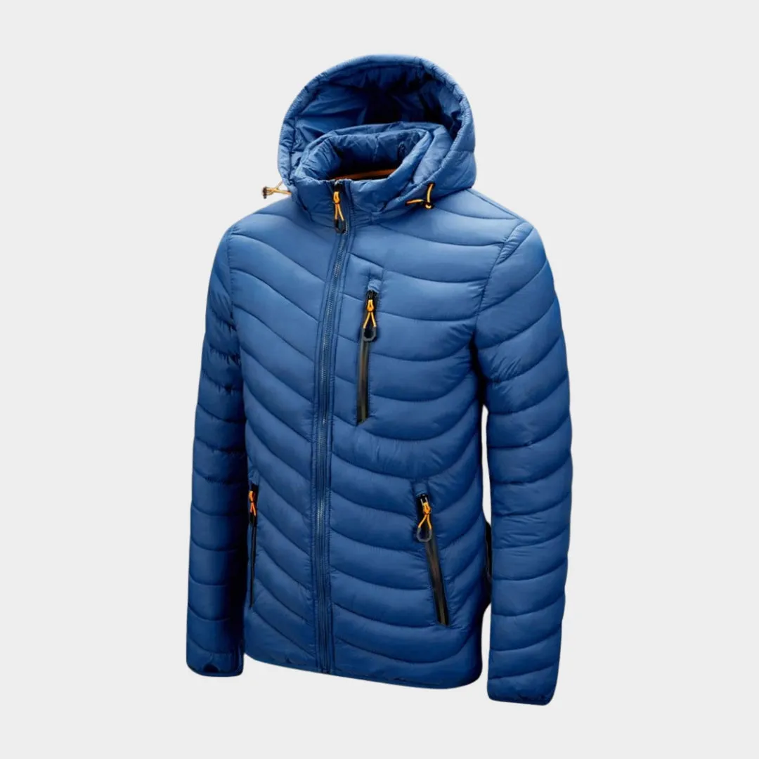Men's Hooded Waterproof Parka Coat - Warm Casual Autumn Winter Outerwear with Detachable Hat, Army Green, Black, and More