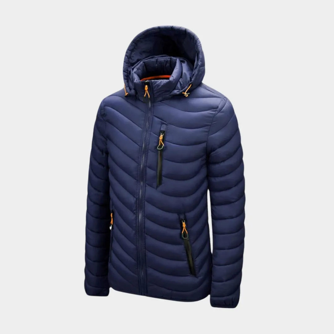Men's Hooded Waterproof Parka Coat - Warm Casual Autumn Winter Outerwear with Detachable Hat, Army Green, Black, and More