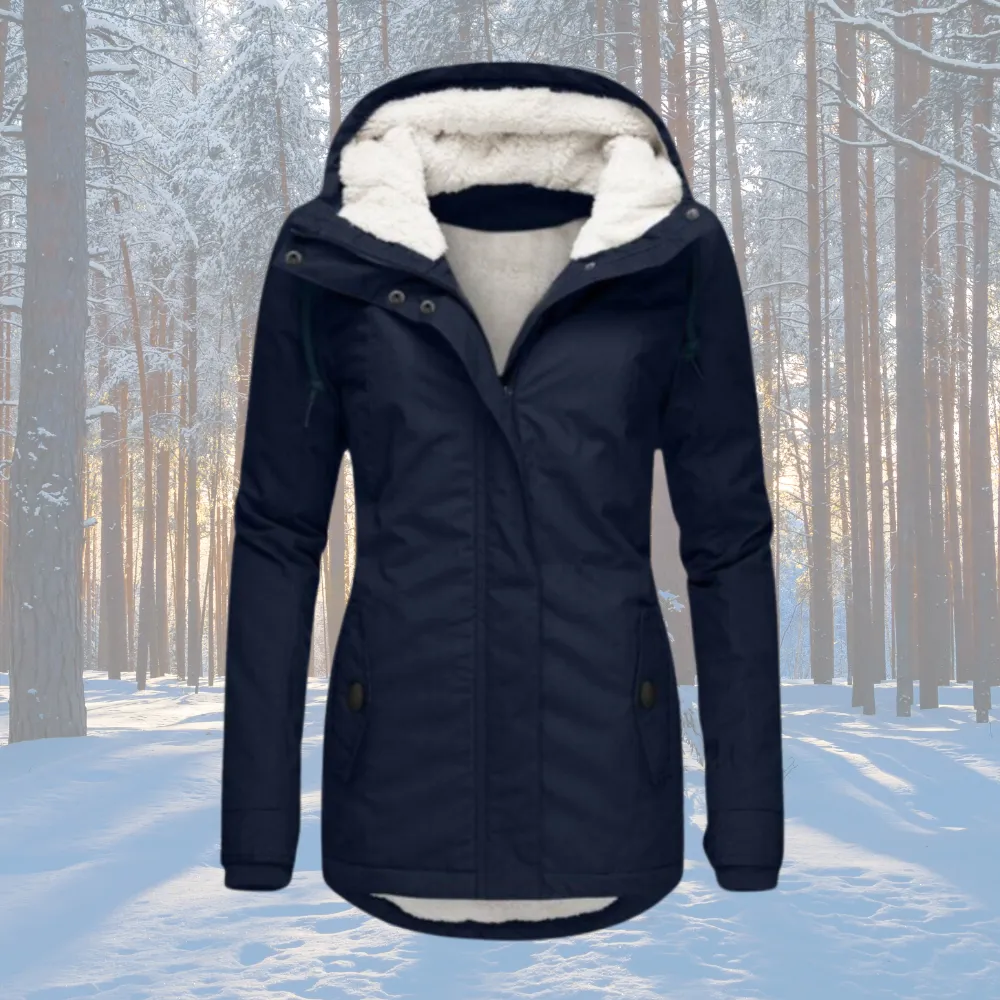 Naomi  | Fleece Lined Hooded Parka Jacket