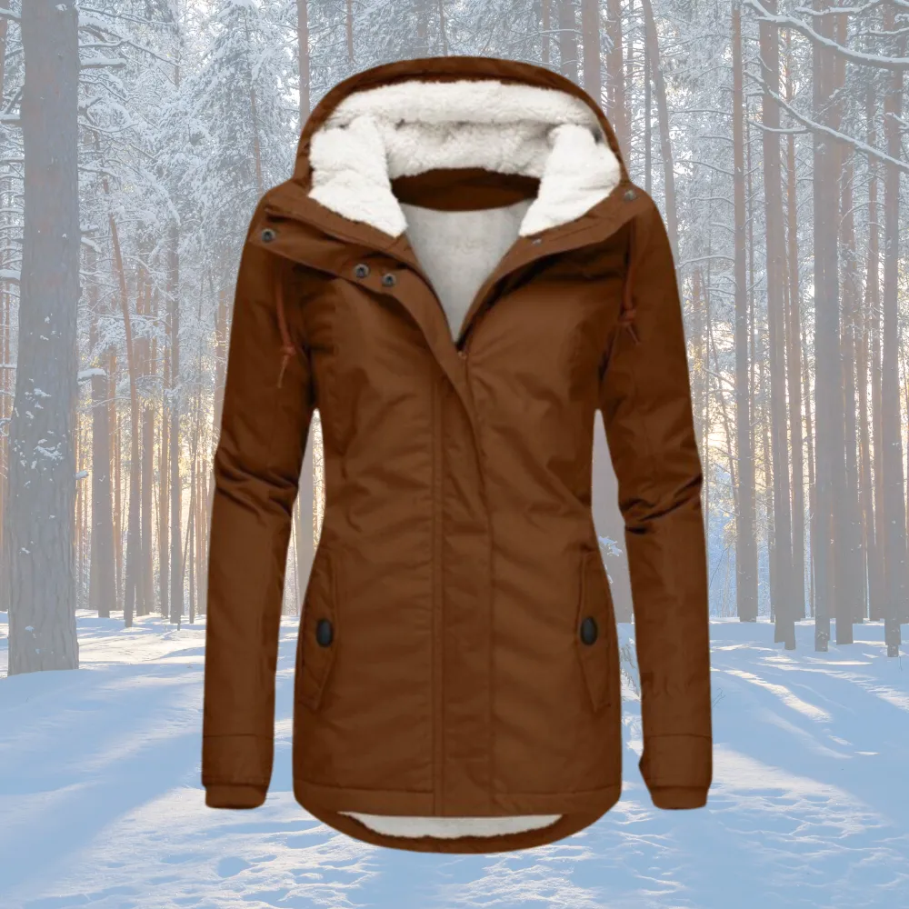 Naomi  | Fleece Lined Hooded Parka Jacket