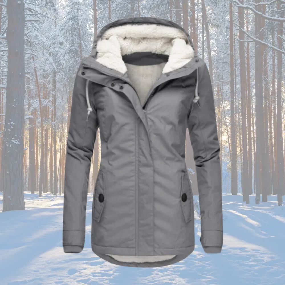 Naomi  | Fleece Lined Hooded Parka Jacket