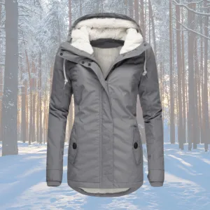 Naomi  | Fleece Lined Hooded Parka Jacket