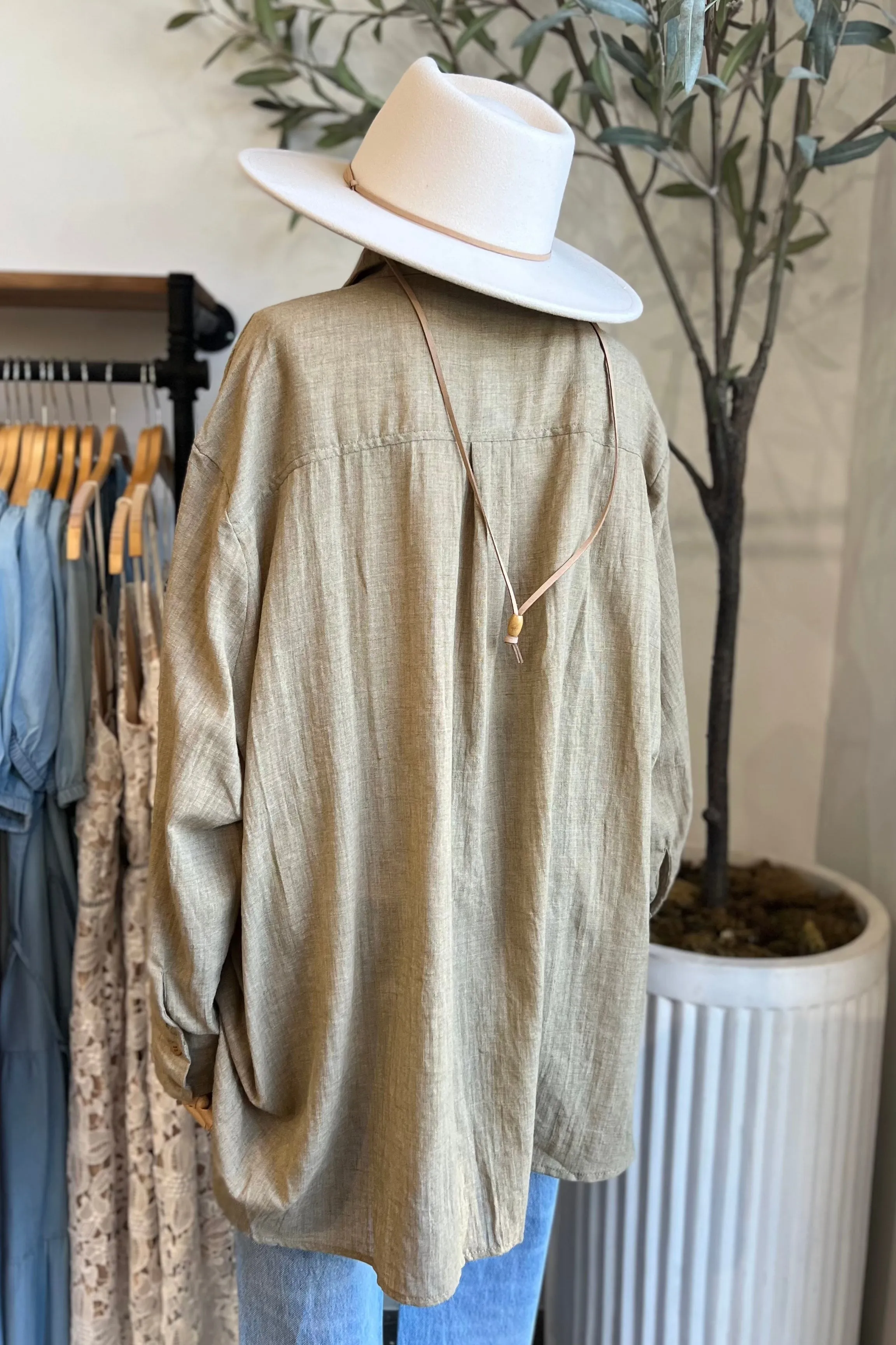 OJAI TOFFEE OVERSIZED SHIRT