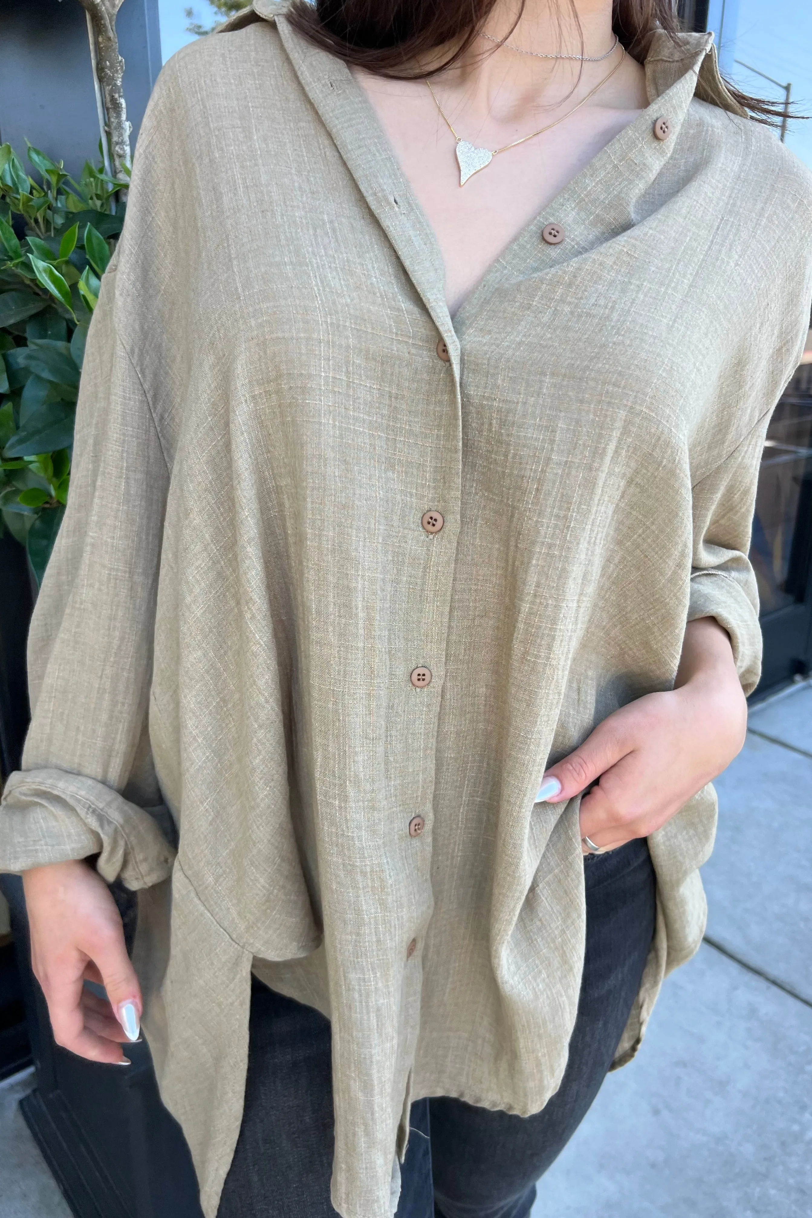 OJAI TOFFEE OVERSIZED SHIRT