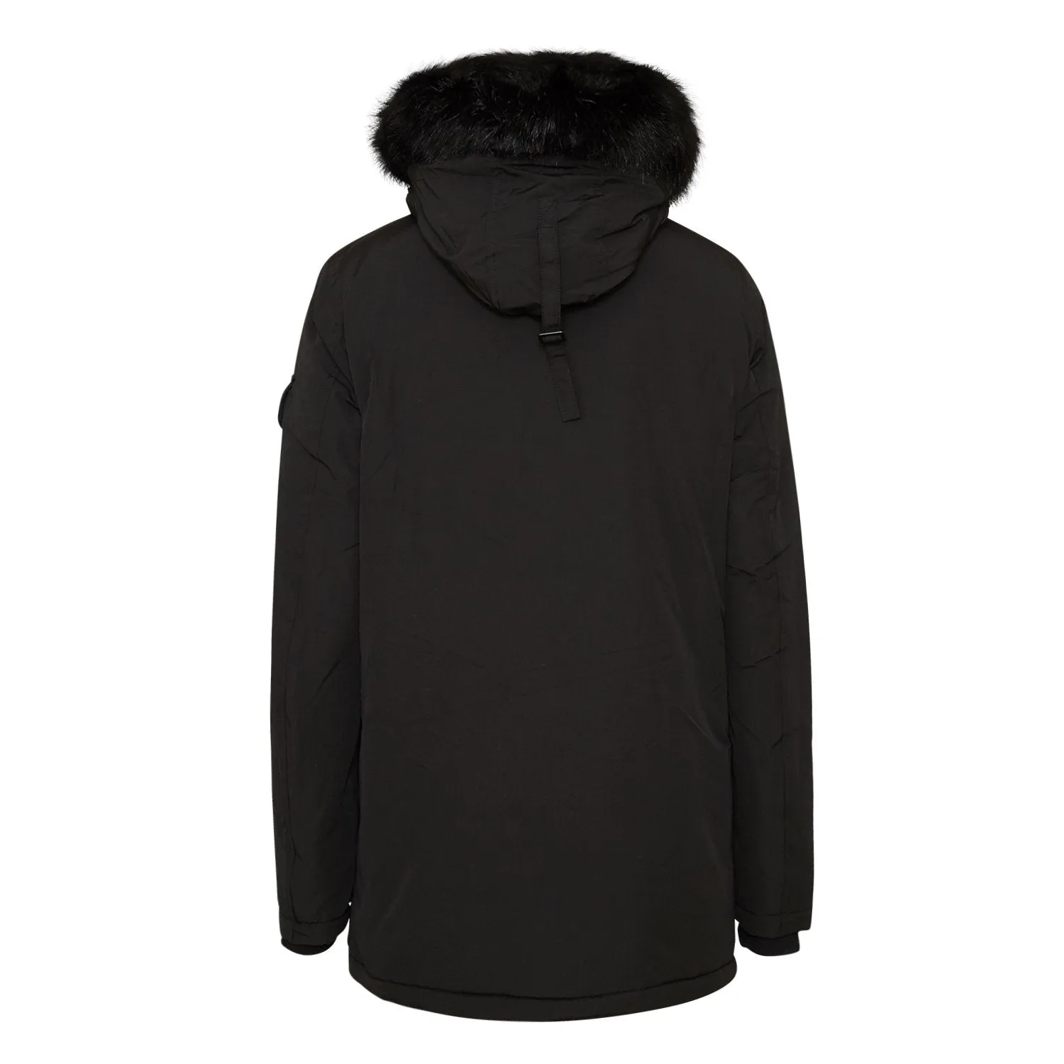 Parka chauffante fourrure noir