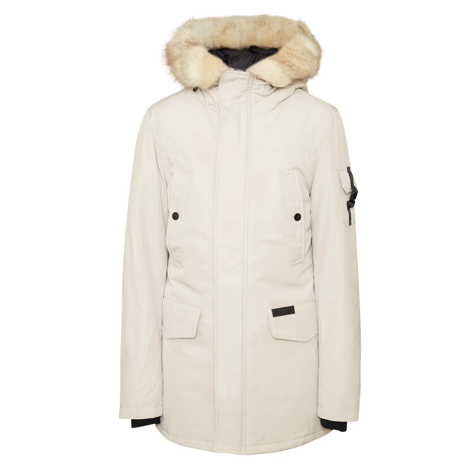 Parka fourrure déperlante Beige clair