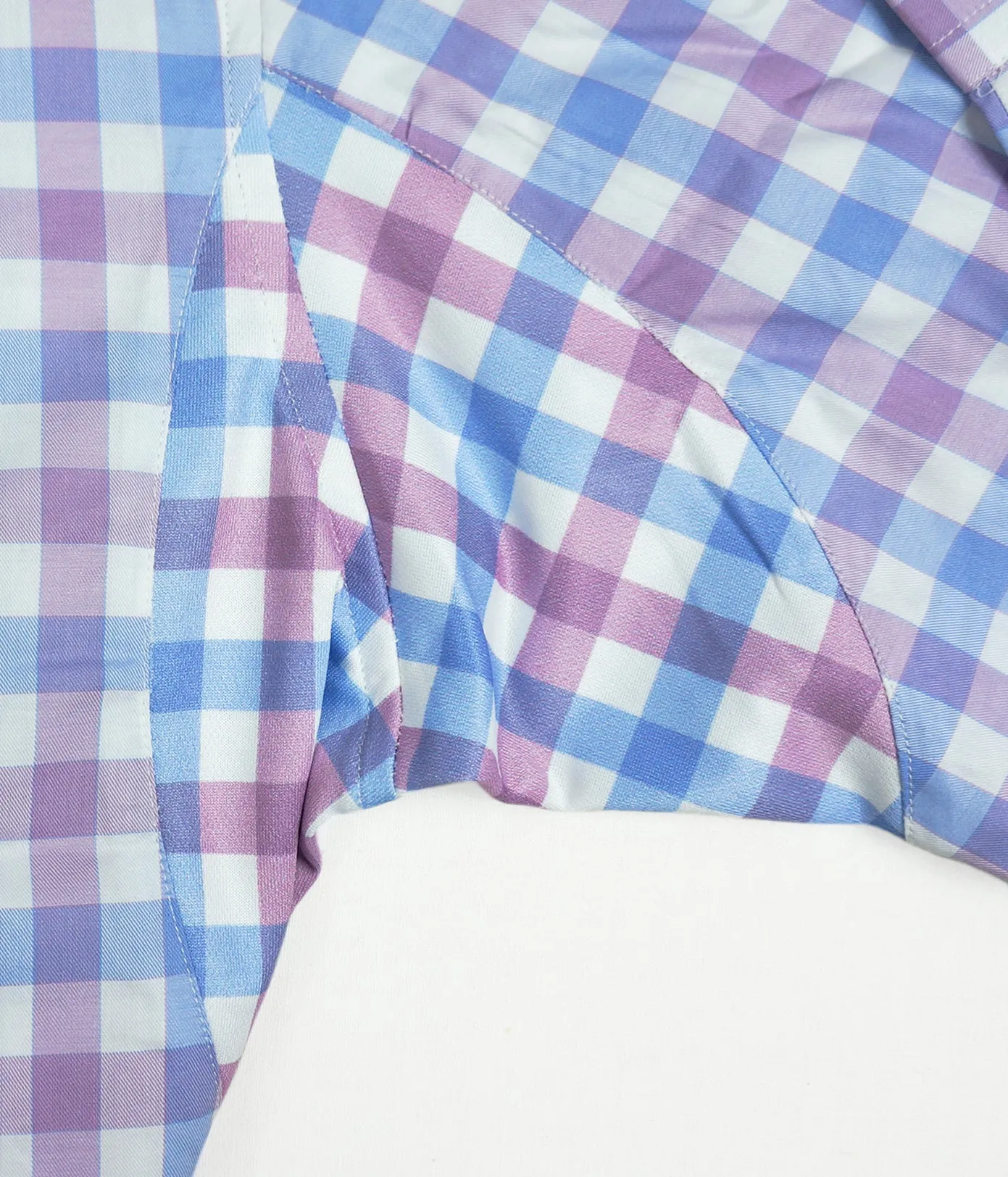 "Adams" - Blue & Pink Plaid: NO SWEAT