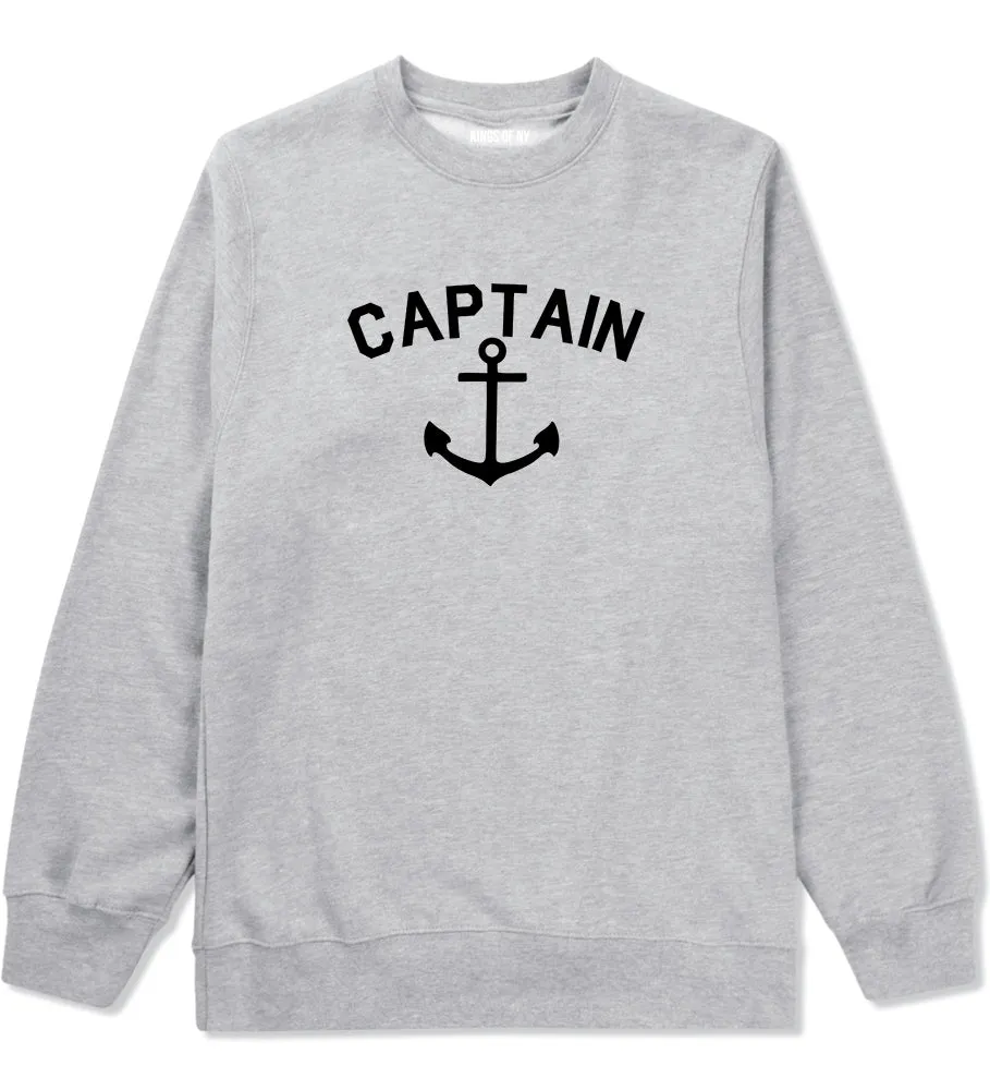 Sailing Captain Anchor Mens Crewneck Sweatshirt