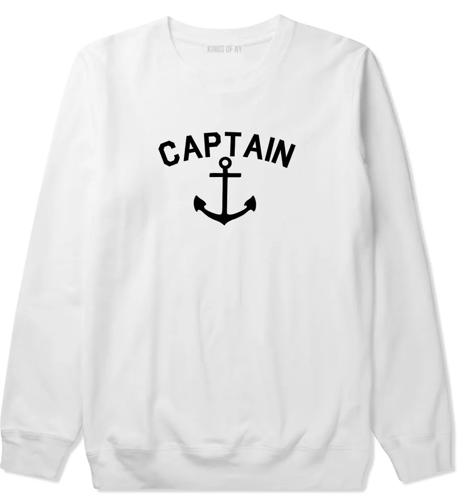 Sailing Captain Anchor Mens Crewneck Sweatshirt