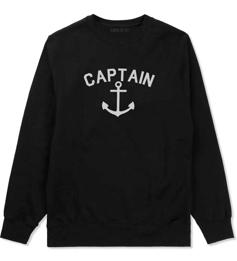 Sailing Captain Anchor Mens Crewneck Sweatshirt