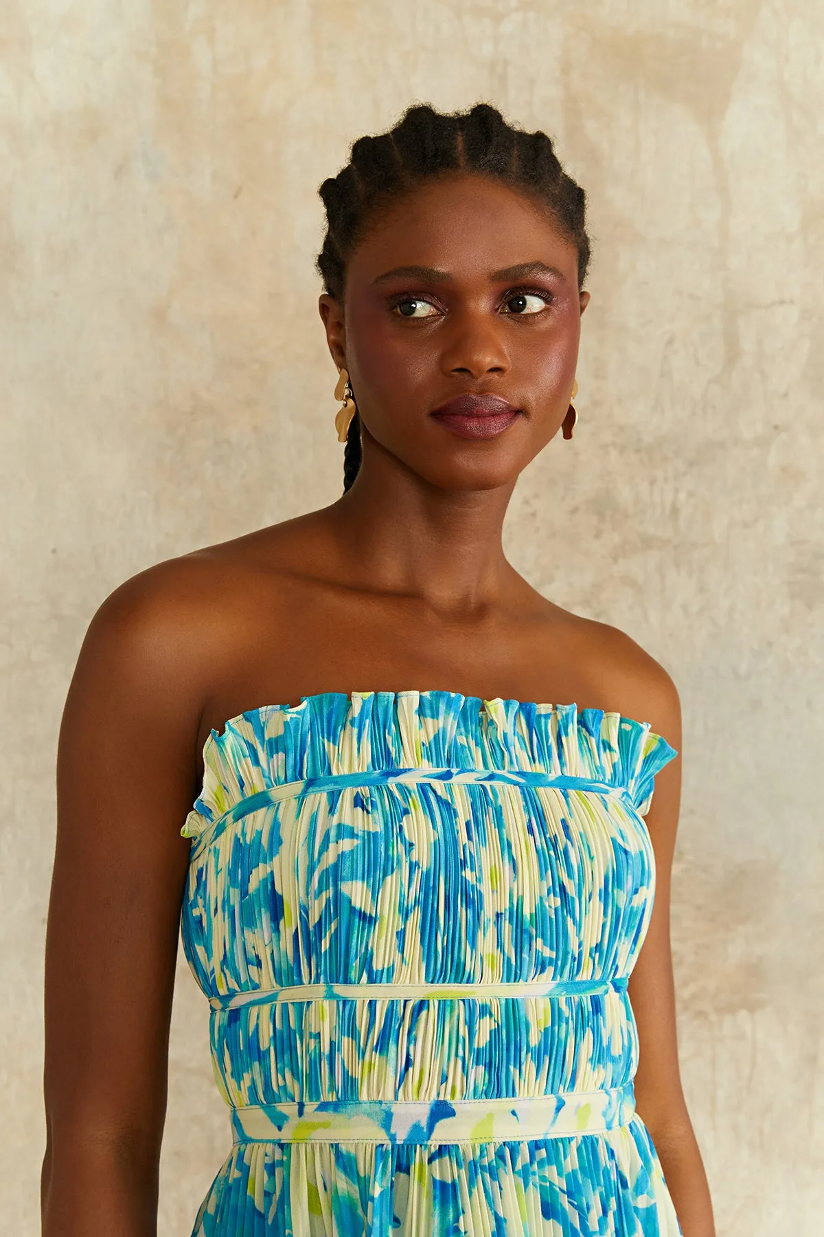 Scottie Strapless Midi Dress