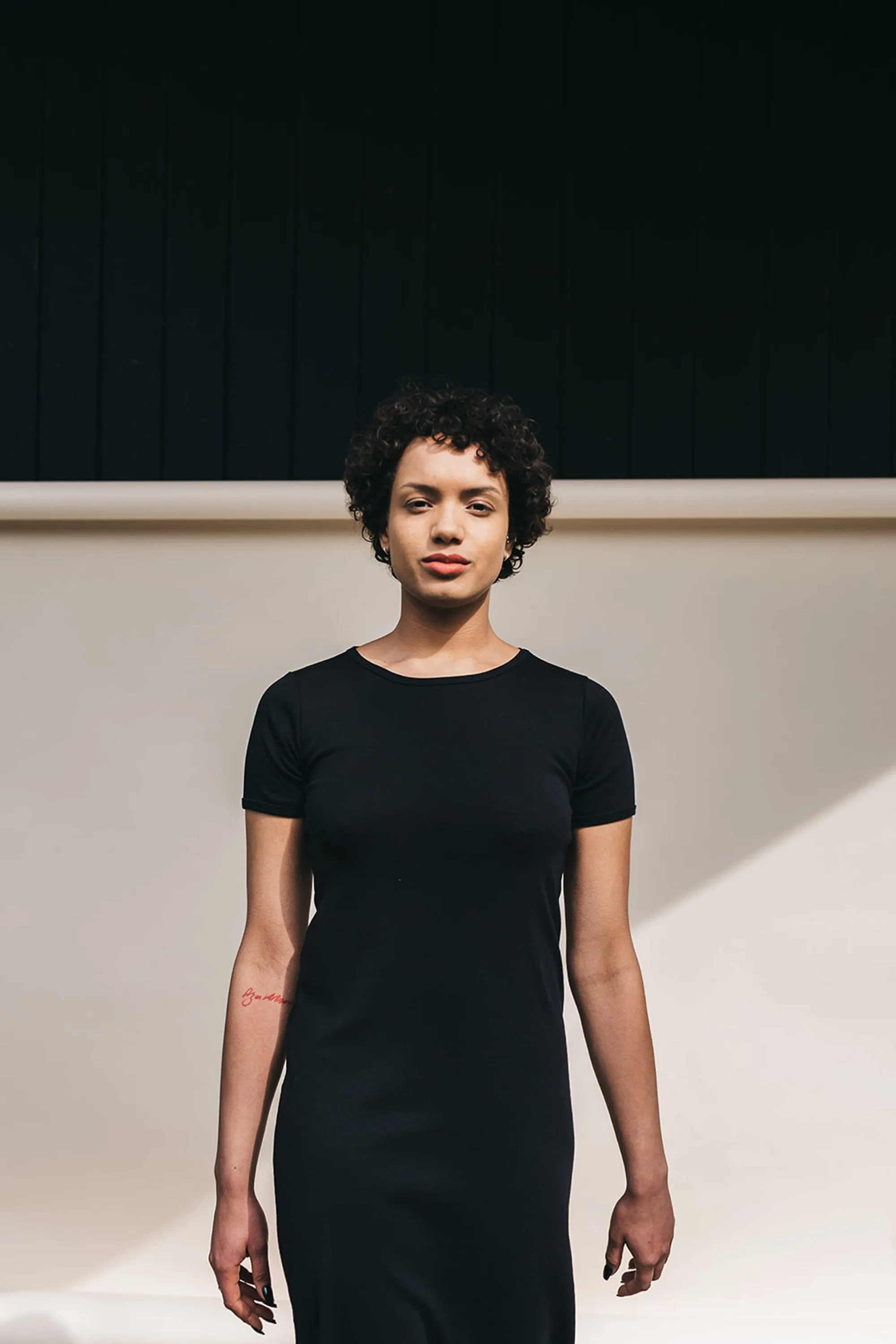 tee dress black <br> by Signe