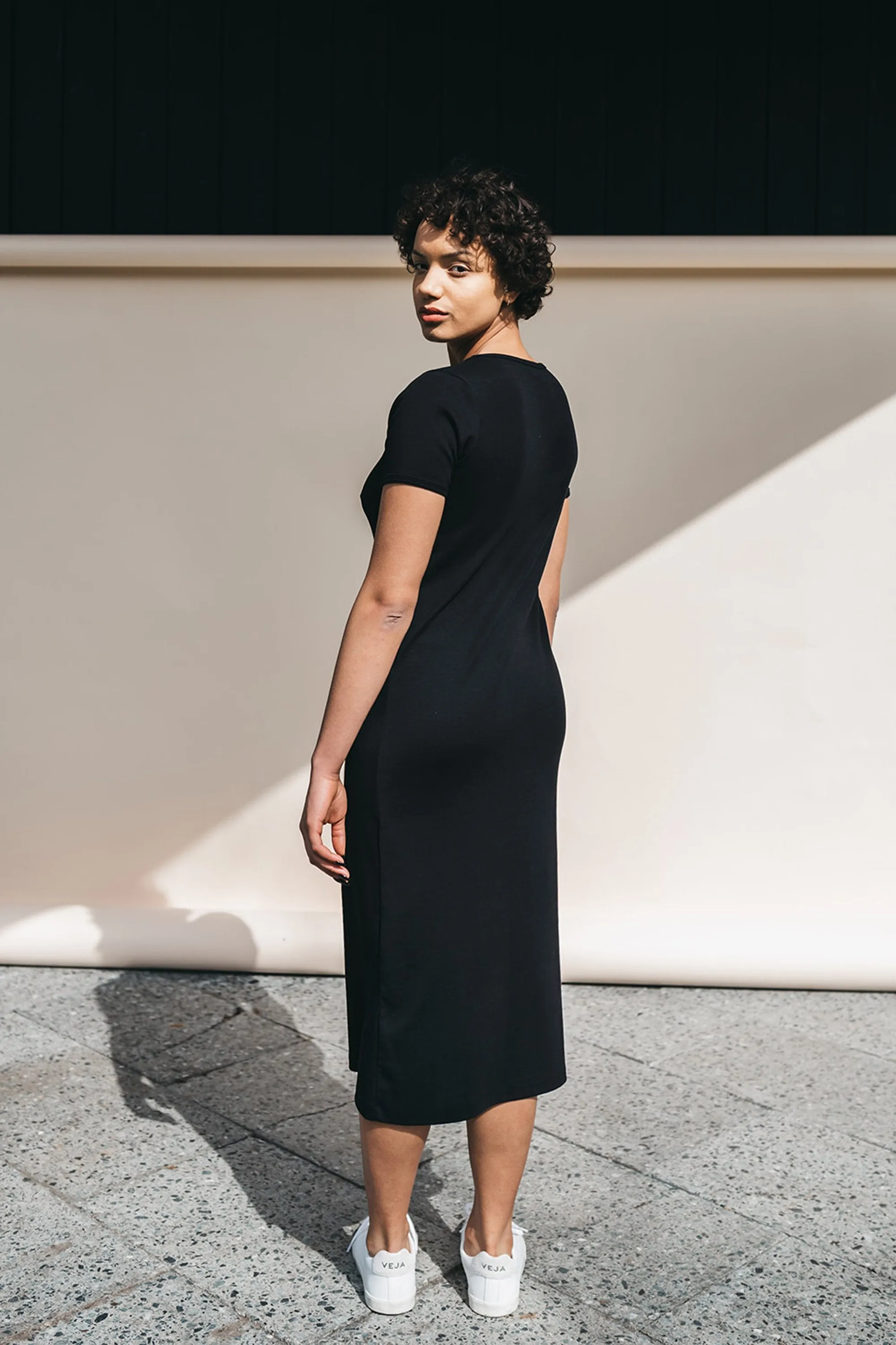 tee dress black <br> by Signe