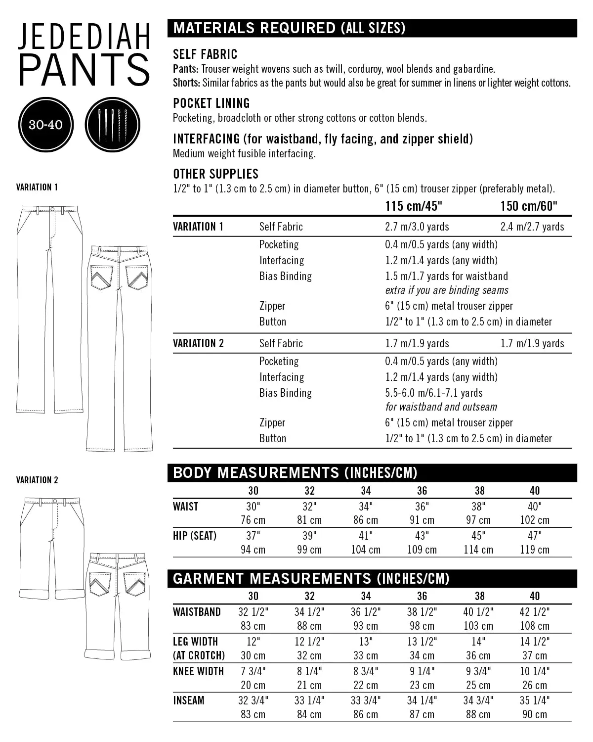 Thread Theory No 02 Jedediah Pants (Trousers)