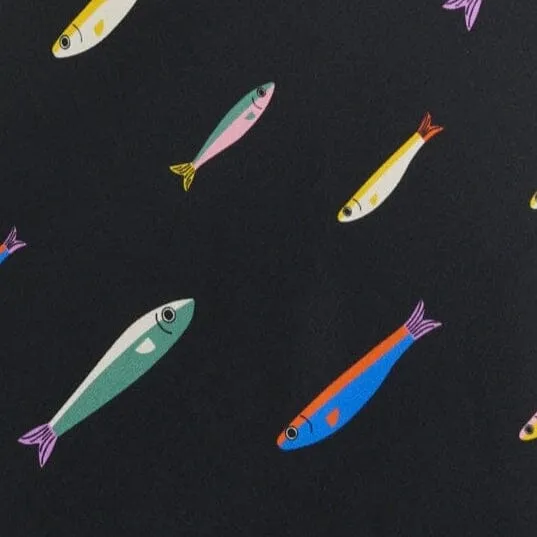 WINNIE SILK DRESS | POP SARDINES BLACK