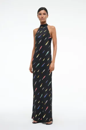 WINNIE SILK DRESS | POP SARDINES BLACK