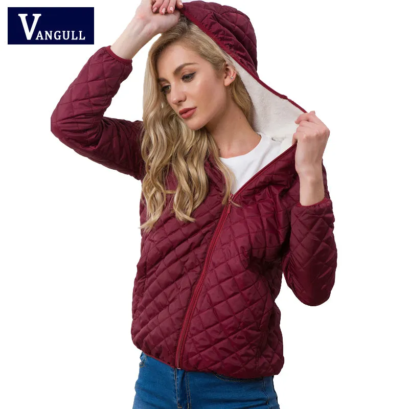 Women's Hooded Jacket Casual Basic Warm Velvet Lamb Parka Coat  Autumn Winter New Solid Light Soft Outerwear