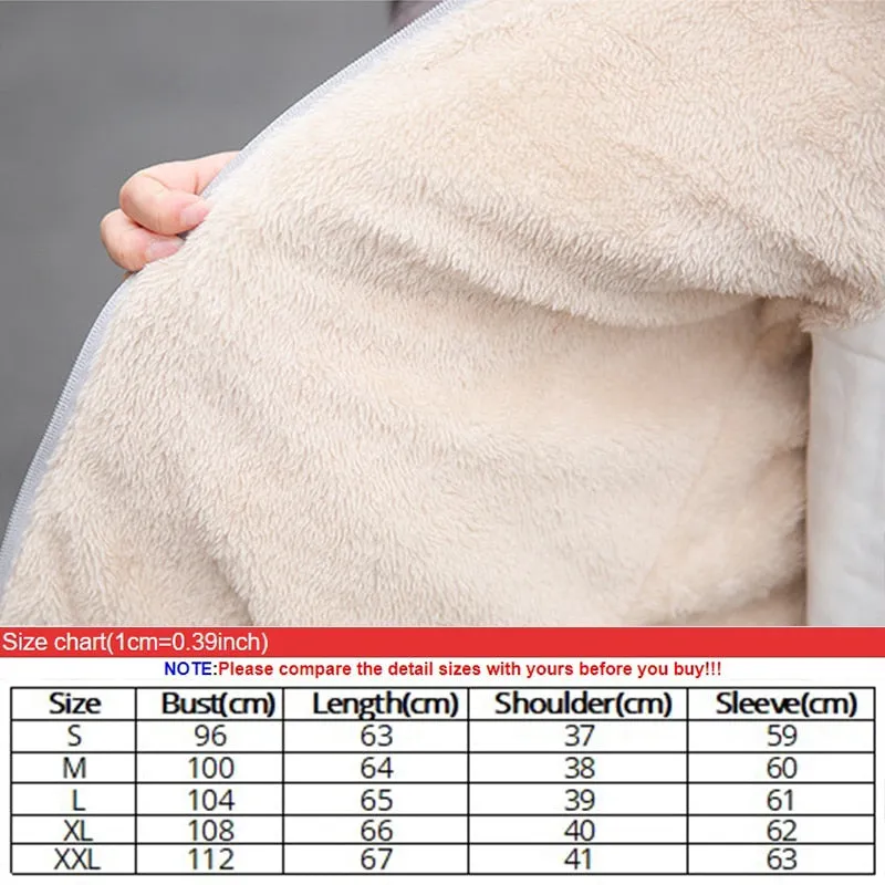 Women's Hooded Jacket Casual Basic Warm Velvet Lamb Parka Coat  Autumn Winter New Solid Light Soft Outerwear